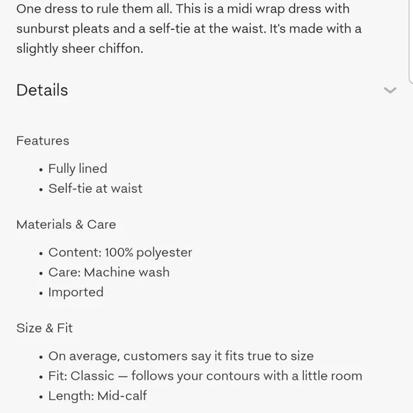 Wilfred (Aritzia) Beaune wrap chiffon dress - apple butter - Picture 6 of 8